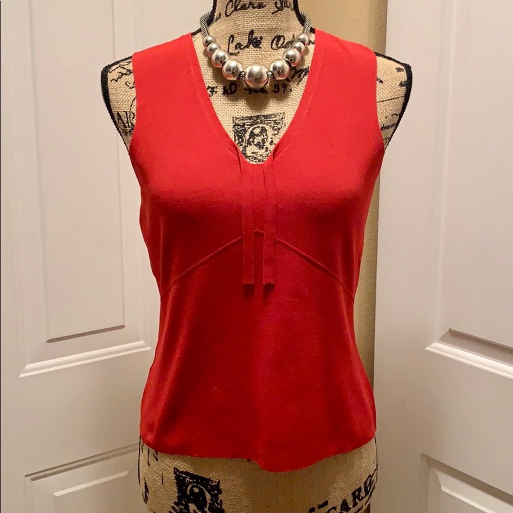 Ann Taylor Knitted Cropped V-neck